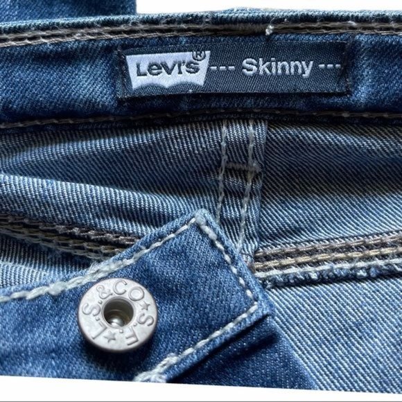 Levi’s Girl's Skinny Jeans with Classic Fit -14Reg - Picture 7 of 16